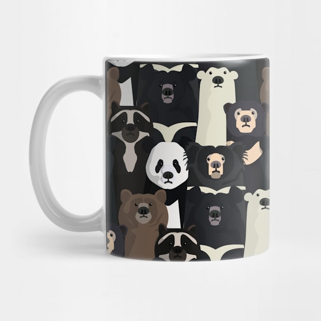 Bear species pattern by Zolinstudio